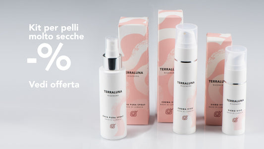 Kit per pelli molto secche con crema viso, siero viso e bava pura spray al miglior prezzo