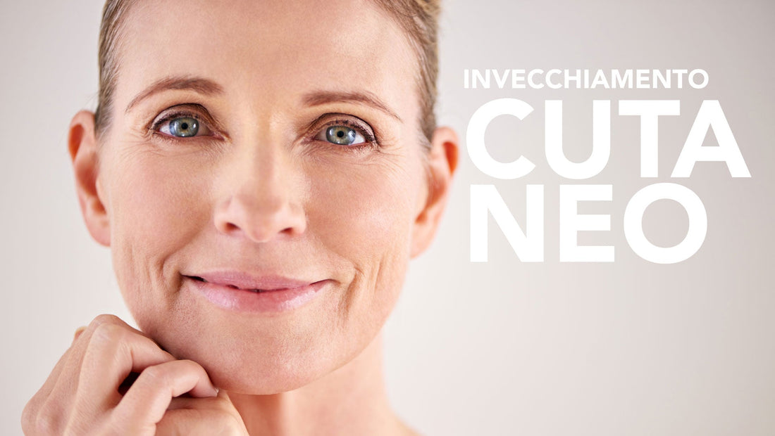 Donna adulta con pelle luminosa che si prende cura del viso, guida Terraluna sull’invecchiamento cutaneo e i rimedi cosmetici naturali